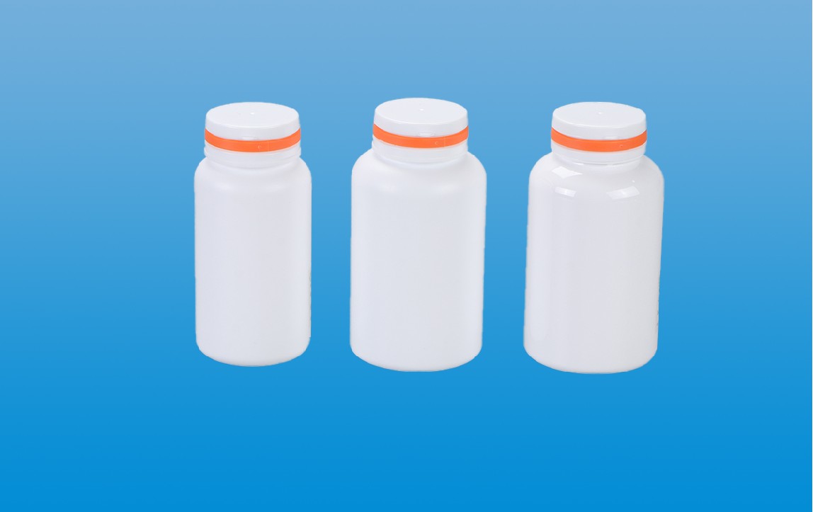 Oral solid high-density polyethylene bottle